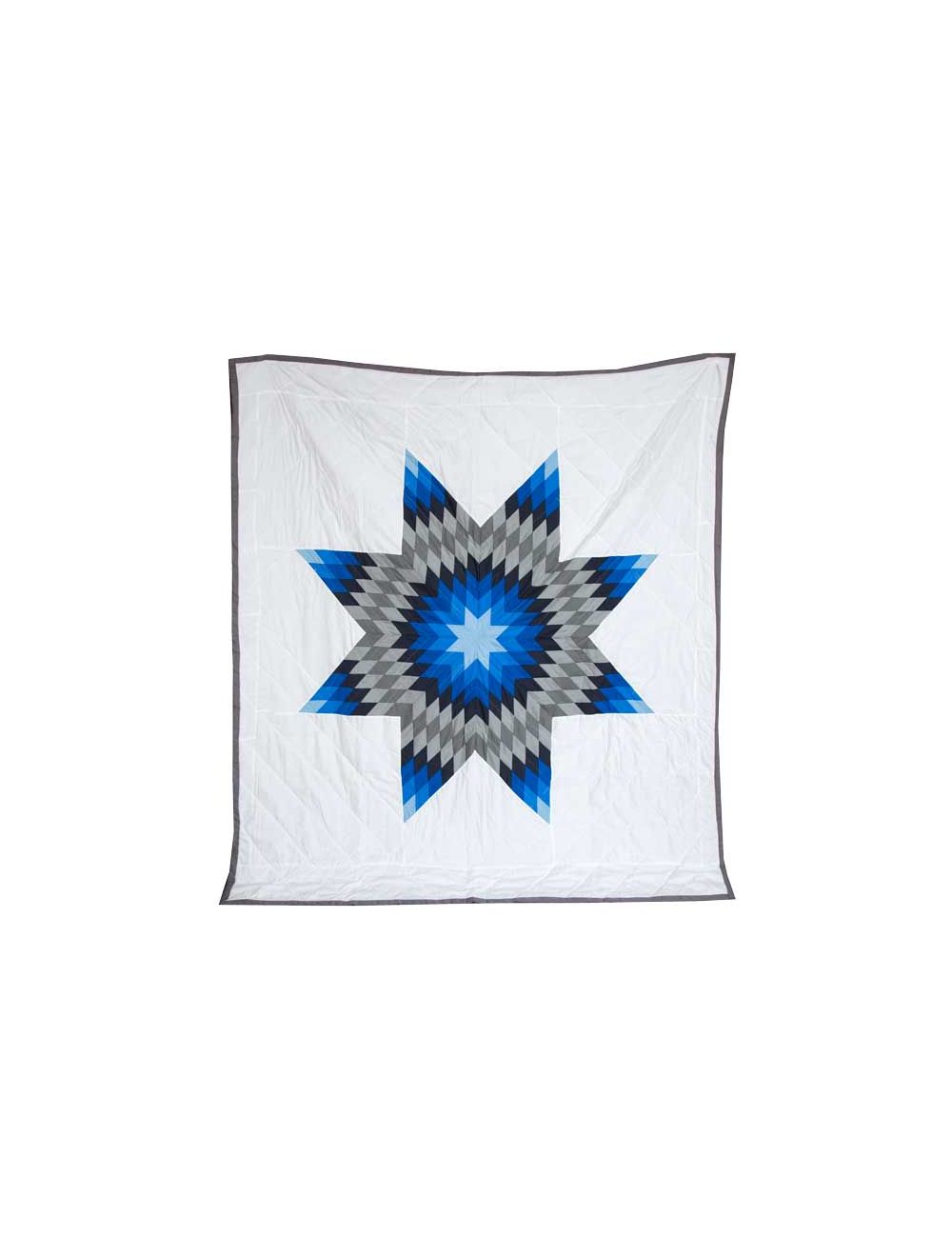 Queen Blue & Gray Quilt