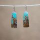 Turquoise Number 8 Earrings