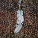 Curved Feather Necklace