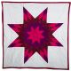 Pink, Purple, & Maroon Star Quilt