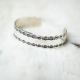 Sterling Silver Etched Edges Bracelet