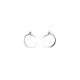 1/2 Inch Silver Hoop Earrings