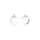 3/4 Inch Silver Hoop Earrings