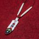 Necklace Leather Feathers