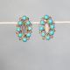 Dotted Turquoise Earrings