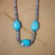Turquoise & Olive Shell Necklace