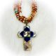 Necklace Cross Spiny Mosiac