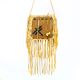 Leather Purse with Beaded Dragonfly