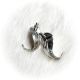 Earring Feather Curved Post