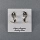 Earring Feather Curved Post