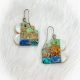 Mosiac Multi-stone Abstract Earrings