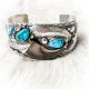 Bracelet Bear Claw Turq Coral