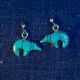 Turquoise Bear Earrings