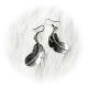 Earring Feather SS Curved