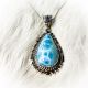 Necklace Larimar Teardrop