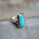 Rectangle Turquoise Ring