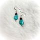 Earring Rare Spider Web Turq