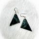 Slanted Triangle Serpentine Earrings
