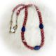 Necklace Rhodinite-Lapis