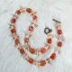 Necklace Melon & Carnelian