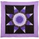 Queen Star Quilt- Purple & Bla