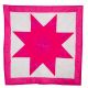 Bright Pink Baby Star Quilt