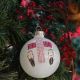 Painted Ornament - White Ball