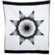 White, Grey and Black Morning Star Quilt
