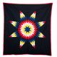 Multi Colored Quilt on Black