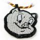 Porky Pig Character Beaded Necklace