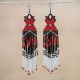Earrings MMIW Beaded Dress R/W