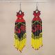 Earrings MMIW Beaded Dress R/Y