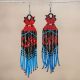 Earrings MMIW Beaded Dress R/B