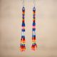 Earrings Beaded Loops Multicol