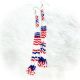 Earrings Beaded Loops USA DB