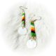 Earrings Quill Green