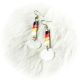 Earrings Quill Blk,R,Y,W