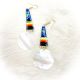 Earrings Quill/Lrg Shell Blu/G