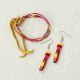 Quill Bracelet and Earring Set in Pink