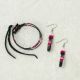 Quill Bracelet and Earring Set in Black