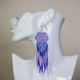 Beaded Dream Catcher Earrings in Blues and Pinks