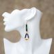 Earrings Quill Dangle Loop Blk