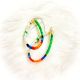 Earrings Quill Teardrop Grn/Wh