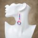 Earrings Quill Dangle Pink