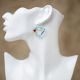 Earrings Quill Heart Lgt Blue