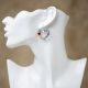Earrings Quill Heart Grey