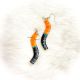 Earrings Quill Wave Orange