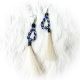 Earrings Hhair Dangle Blu/Natu
