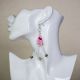 Pinks Beads & Dentalium Shell Earrings