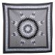 Star Quilt Black and Gray